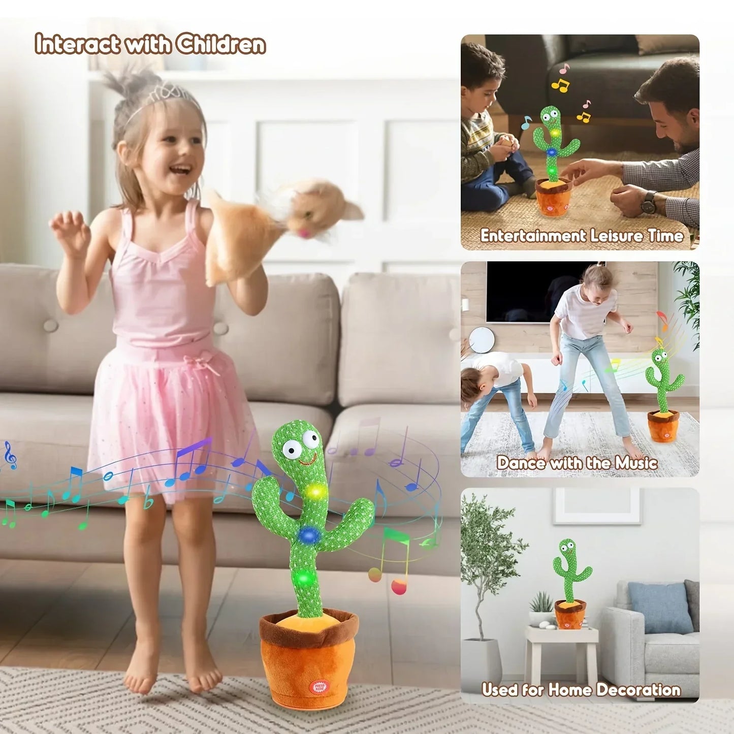 LUMIVIA™-Cacto Dancing Cactus Plush Toy