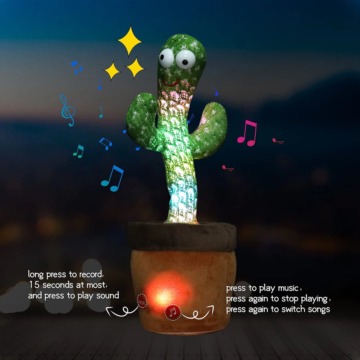 LUMIVIA™-Cacto Dancing Cactus Plush Toy