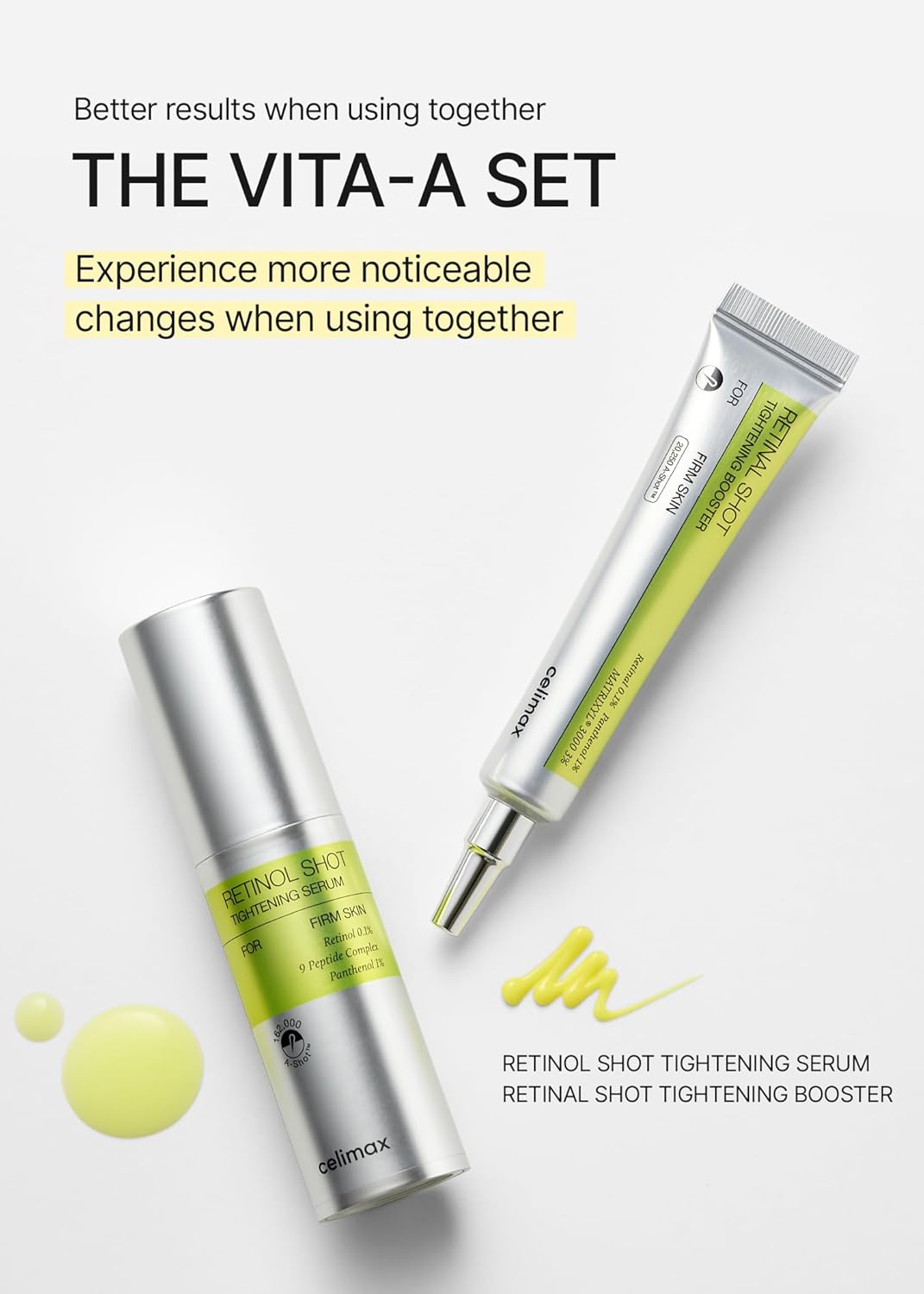 LUMIVIA™-celimax Retinal Booster 15ml + Retinol Serum 30ml