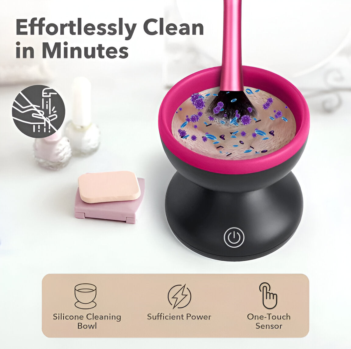 LUMIVIA™-Electric Makeup Brush Cleaner Ultra