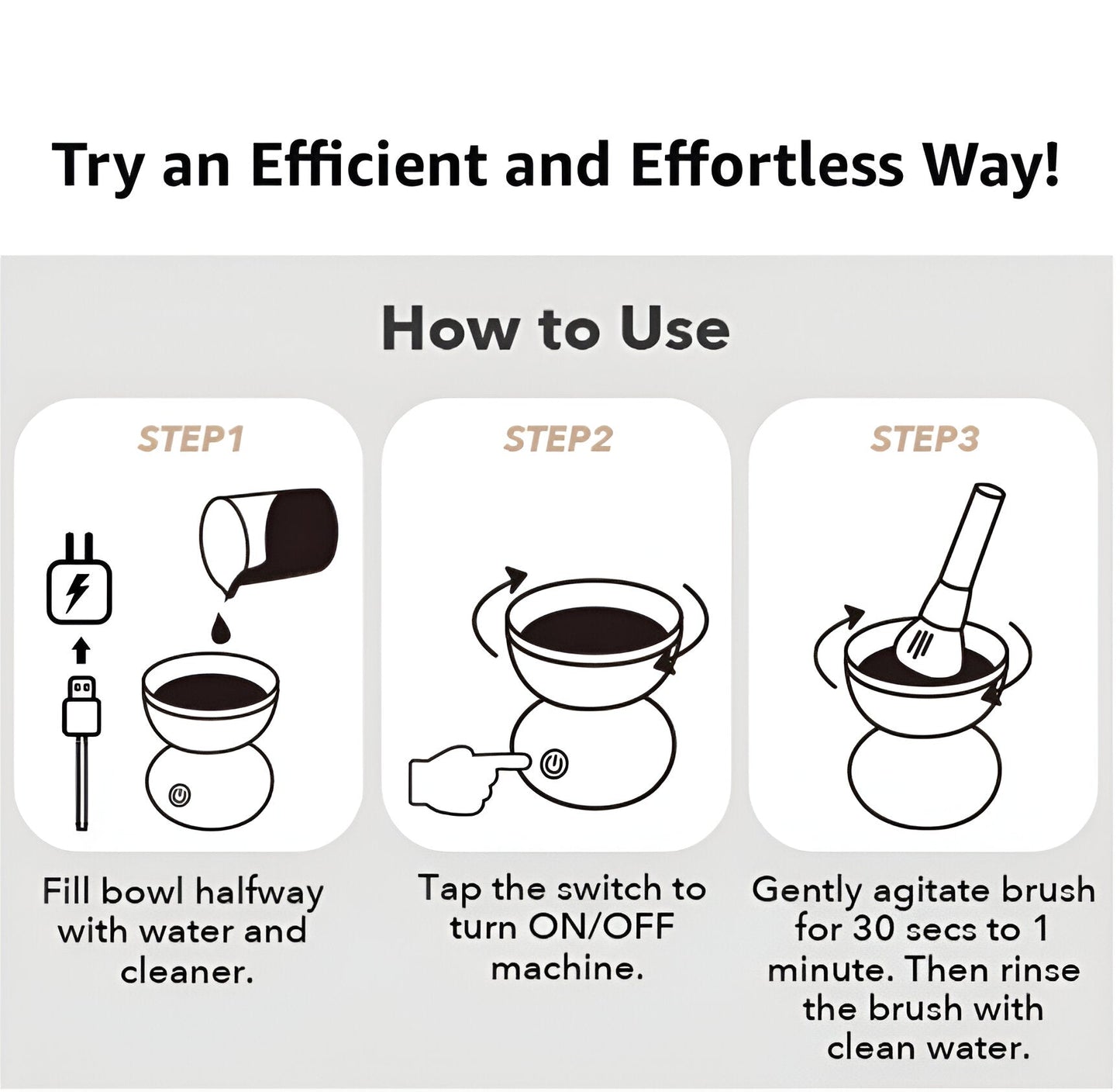 LUMIVIA™-Electric Makeup Brush Cleaner Ultra